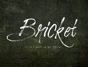 BRICKET font