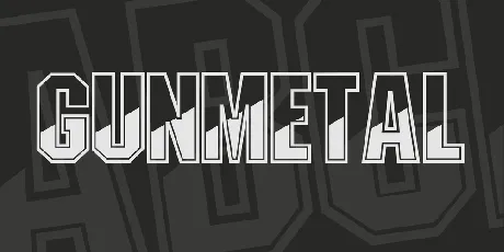 Gunmetal font