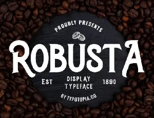 Robusta Display font