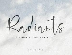 Radiants font