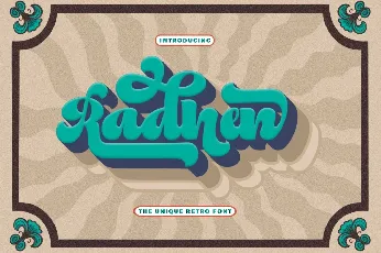 Radhen Retro font