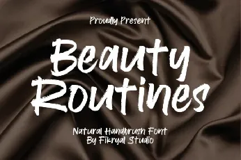 Beauty Routines font