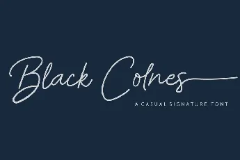 Black Colnes font