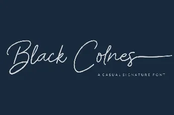 Black Colnes font