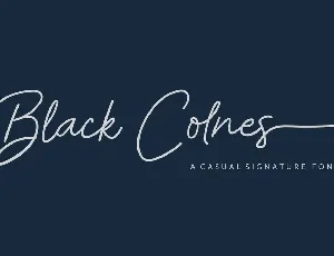 Black Colnes font