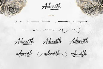 Ackworth Demo font