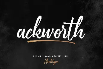 Ackworth Demo font