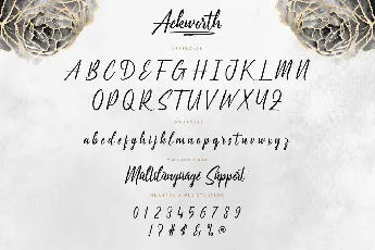 Ackworth Demo font