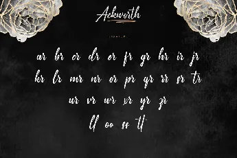 Ackworth Demo font