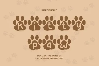 Kitty Paw Demo font