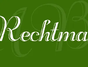 Rechtman font