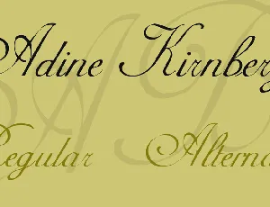 Adine Kirnberg font