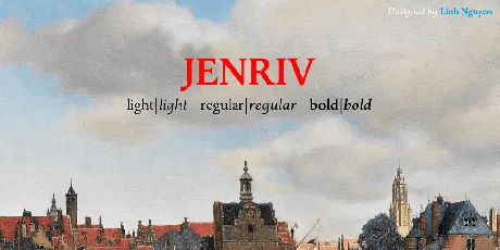 Jenriv Titling font