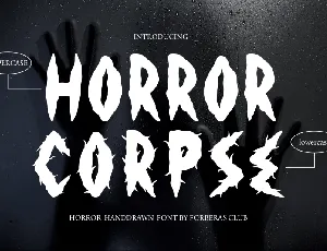 Horror Corpse font