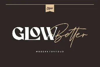 Glow Better Duo font