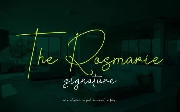 The Rosmarie Signature font