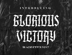 Glorious Victory font