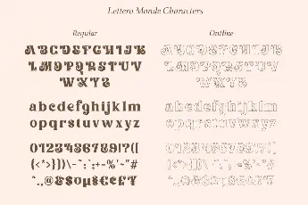 Lettero Mande DEMO font