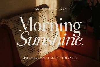 Morning Sunshine Typeface font