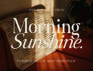 Morning Sunshine Typeface font