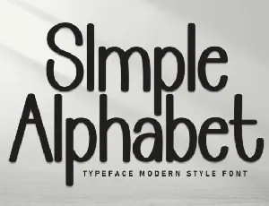 Simple Alphabet Display font