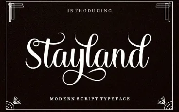 Stayland Calligraphy font