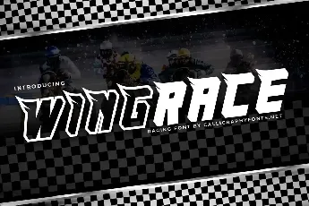 Wingrace Demo font