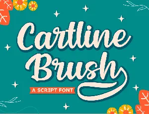 Cartline Brush font