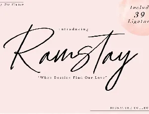 Ramstay font