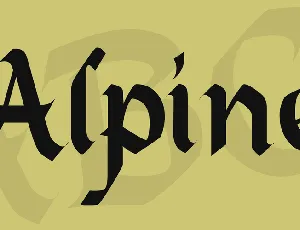 Alpine font