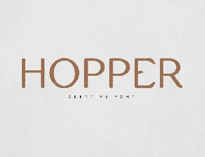 Hopper font