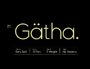 ZT Gatha font