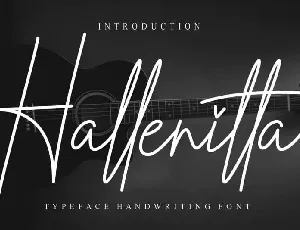 Hallenitta Handwritten font