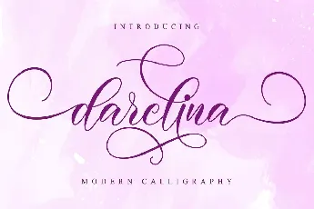 Darelina Calligraphy Script font