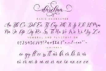 Darelina Calligraphy Script font