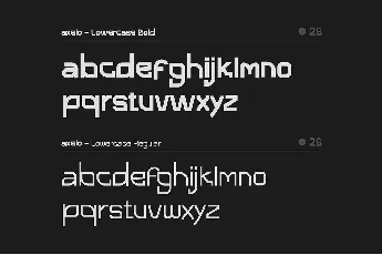 Axelo font