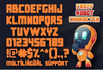 Crazy Robot font