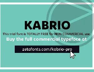 Kabrio font