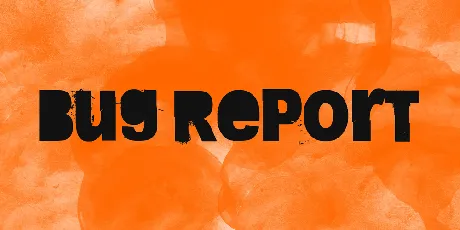 Bug Report font