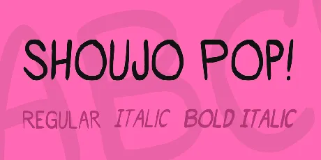 Shoujo Pop! font