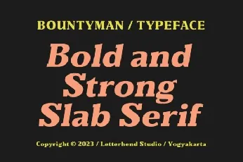 Bountyman font