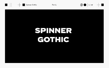 Spinner Gothic Family font