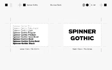 Spinner Gothic Family font