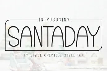 Santaday Display font