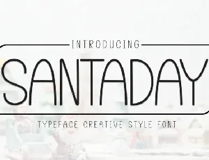 Santaday Display font