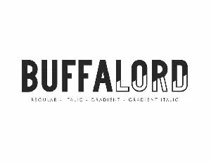 Buffalord Sans Serif Family font