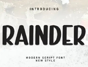 Rainder Display font