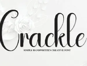 Crackle Script font