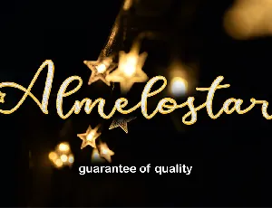 Almelostar font