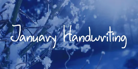 January Handwriting font